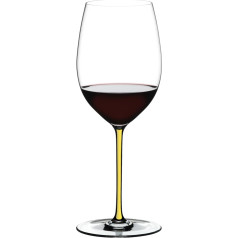 RIEDEL Fatto A Mano Cabernet Wine Glass, Yellow