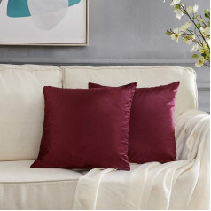 GIGIZAZA Cushion Covers, Cushion Cover Pack of 2 Velvet Decorative Throw Pillow Covers Cases Set Pillow Case for Sofa Bedroom and Car