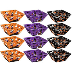 12 Pieces Halloween Snack Bowl Set for Theme Party Containers for Sweets Sweets Serving Bowl Food Tray Party Snack Container