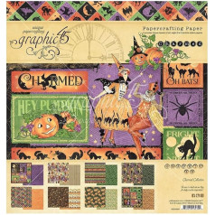 Graphic 45 Double-Sided Paper Pad 8 x 8 Inches 24/Pkg-Charmed