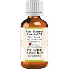 Greenwood Essential Natural Pure Benzoin Essential Oil (Styrax Benzoe) Natural Pure Therapeutic Quality Steam Distilled 50 ml (1.69 oz)
