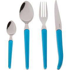 Tarrerias Bonjean Laguiole Acidule 444662 16-Piece Cutlery Set, Turquoise