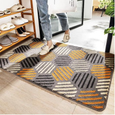 Xixitaihao Dirt Trapper Mat, Non-Slip Doormat for Indoor and Outdoor Use, Washable Entrance Rug, Absorbent Door Mat, Clean Mat (60 x 90 cm)