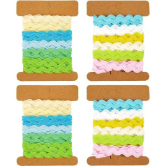GORGECRAFT 25 Yards 2 Styles Zig Zag Border 1/4