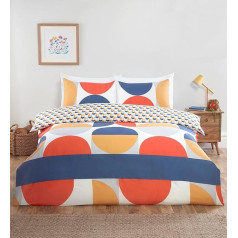 Rapport Home Baltimore Microfibre Duvet Cover Set Double Reversible Fitted Sheet with Matching Pillowcases