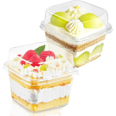 imuounl Pack of 50 Plastic Dessert Cups