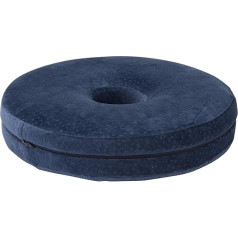 Pikolin Home - Coccyx cushion, viscoelastic, 40 x 40 cm, blue colour