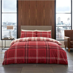 GC GAVENO CAVAILIA Printed Duvet Cover Set, Reversible Bedding Set, Polycotton Duvet Covers, Plaid King (230cm x 220cm)