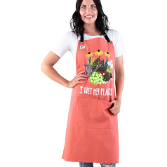 Lazy One Kitchen and Gardening Aprons for Women, Cute Woven Cotton Adjustable Aprons for Baking and Gardening, Fun Aprons