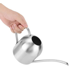 Stainless Steel Indoor Outdoor Plant Watering Can Garden Flower Long Spout Indoor Watering Can for Patio Garden Reusable Packaging (1000 ml)