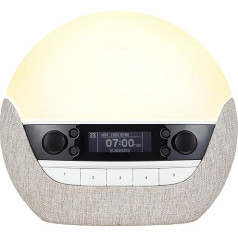 Lumie Bodyclock Luxe 700FM Light Alarm Clock, FM Radio, Bluetooth Speaker & Low Blue Light for Bedtime