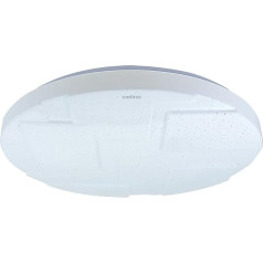 Licht-Erlebnisse LED Ceiling Light Round Diameter 49 cm IP44 Starry Sky White Neutral White 3900 K 5250 lm Wet Room Ceiling Light Bathroom