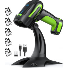 Tera Pro 2D Bluetooth Barcode Scanner Wireless QR Code Reader with NFC, 2500 mAh Battery, Extreme Drop Resistance, Heavy Duty, 8200
