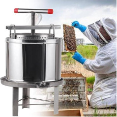 Large Bee Honey Press Extractor, Household Manual Honey Press Machine Press Beekeeping Tool, 2/4 Frame Stainless Steel Manual Beekeeping Extraction