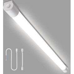 Iegled LED Wet Room Light 120 cm 30 W 3200 LM LED Tube Series Connection Workshop Lamp IP66 Waterproof Light for Garage Cellar Workshop Wet Room Bathroom Office Warehouse Hobby Room Neutral White 4000