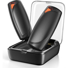 Lepwings Handwärmer Elektrisch 2er-Pack mit Ladecase, 14.000 mAh, Wiederverwendbare Taschenwärmer, Beidseitige Heizfunktion, 3 Heizmodi, USB-Aufladbar, Ideal für Outdoor im Winter