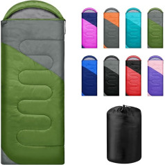 Yarmiene Sleeping Bag 3-4 Seasons, Outdoor Sleeping Bag for Adults and Children, Sleeping Bags for Portable, Rectangular, Soft, Thick and Warm for Outdoor, Camping, Hiking