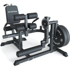Atletica Full Body Multitrainer Leg Curl Multifunctional for Leg Extenders, Abdominal and Back Exercises Plate Loaded Enormous Load Capacity up to 350 kg