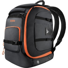 OutdoorMaster Ski Boot Bag 65L Waterproof Ski Snowboard Boots Shoulder Pad Ski Backpack for Helmets Goggles Men Women, orange
