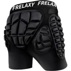 Frelaxy Padded Shorts for Snowboard, Skate and Ski, Snowboarding Impact Shorts, 3D Protection for Coccyx, Hip and Butt