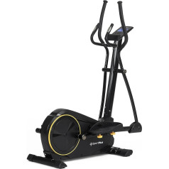 SportPlus Cross Trainer for Home - Quiet Elliptical Trainer with Magnetic Resistance and Training Computer - Space-saving and joint-friendly with 24 Resistance Levels - Exercise Bike Maximum Load 150
