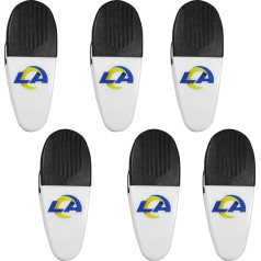 Siskiyou Sports NFL Los Angeles Rams Chip Clip-Magnete, 6 Stück, Weiß, Einheitsgröße