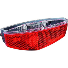 BÜCHEL Bicycle Rear Light LED I StVZO Approved I Pannier Rack Rear Light Tivoli Bicycle Rear Light for Dynamo Operation or E-Bike I Bicycle Rear Light Dynamo Bicycle Light