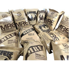 MRE US Meal Ready to Eat, Army Ration EPA, Various Menu (Chicken Chunks, White, Cooked)