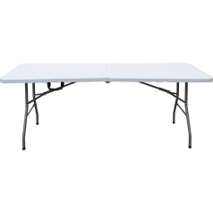 SogesHome HP-180CZ-SH-01 Folding Garden Table Aluminium Camping Table No Assembly and Easy to Carry 180 x 74 cm