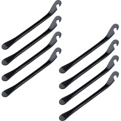 Woogim Bicycle Tyre Levers for Bicycle Tire Repair Kits Metal Tools Black Iron Tire Change Tool 8pcs