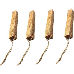 BCOATH Pack of 4 Fired Pine Mint Strips Fire Starter Tool Lighters Natural Fire Starter Camping Fire Starter Fire Starter Fire Starter for Outdoor Outdoor Fire Tool Travel Wood