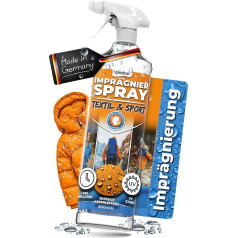 Qindoo Textile Waterproofing Spray Jacket 500 ml Against Rain & Dirt for Jackets, Outdoor, Sports Textiles, Effective Sealing, Impregnation for Textiles with Best Washing Resistance