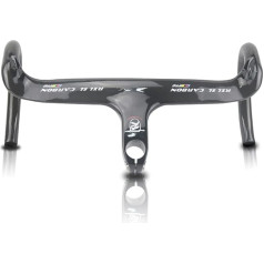 RXL SL Carbon Road Bike 3K Shiny Handlebar Carbon Racing Handlebar Carbon Integrated 400 x 120 mm Carbon Handlebar Road Bike Road Bike Handlebar Carbon 28.6 mm