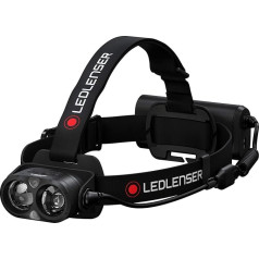 Ledlenser H19R Core Head Torch 3,500 lumens, 300 meters light range, 20 hours of light duration, rechargeable with battery, with red light