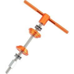 Enajucy Fahrrad-Headset-Presswerkzeug – Fahrrad-Headset-Kugellager-Einpresswerkzeug – Fahrrad-Headset-Tasse und Tretlager, Press-Installationszubehör (Orange mit 1 Drucklager)
