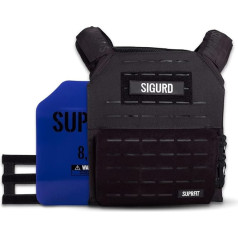 SUPRFIT - Sigurd 3D Weighted Vest for Calisthenics, Strength Training & Crossfit - Adjustable Weight Vest for up to 17 kg - Unisex Training Vest with Weights - Weighted Vest