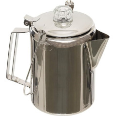 Fox Outdoor 33305 Coffee Pot Stainless Steel with Percolator and 9 Cups