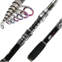 Sougayilang Fishing Rod Combo Folding Telescopic Fishing Rod with Spinning Reel for Adults Kids Travel Freshwater
