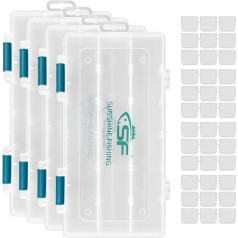 SF Tackle Box 3500 Plastic Trays, Fishing Tackle Box, Storage Organizer with Removable Dividers, Bait Boxes, Terminal Equipment Storage