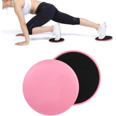 Sliders Fitness Abs Trainer Abs Cruncher for Men Fitness Equipment Ab Trainer Sliding Discs for Sports Floor Slider Exercise Pink 17.5 cm