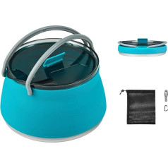 EEZEE Silicone Foldable Kettle Camping Kettle for Open Fire Portable Travel Kettle Kettle and Warmer