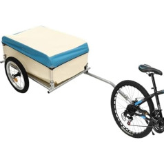 HINOPY - 50 kg bicycle trailer, foldable load trailer, transport trailer with coupling, aluminium utility cargo bicycle trailer