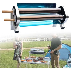 YILEFU Solar Cooker Outdoor Double Tube Solar Grill Stove 2.6 L Solar Camping Grill, Cooking in the Sun, Ideal for Camping Outdoor Cooking Camping or Hiking, Light