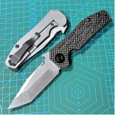 Small handy tool steel knife non-slip survival portable camping outdoor knife edc hunting knife pocket knife titanium folding knife high quality carbon fibre sharp one-handed knife/clip