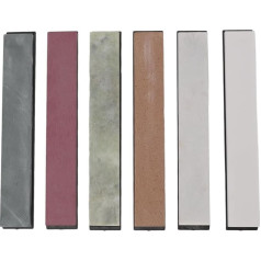 Aoveew Knife Sharpening Stone Set, Premium Sharpening Stone for Polishing and Sharpening Knives, Includes 6 Jade Whetstones