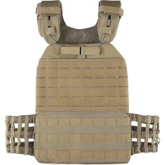PETAC GEAR Weight Vest for Men Workout Adjustable Strength Training Vests for Workout Running Endurance Women Gym Fitness Weight Clothing (Brown)