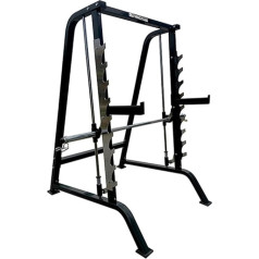 Smith Machine JK Fitness | Weight Lifting Machine with Guided Barbell | 9 Locking Positions | 2 Safety Spotters | Maximum Load Barbell Bar 180 kg Dimensions 205 x 153 x 199.5 cm