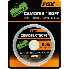 Fox Camotex Soft Coated Camo Braid 20 m Leader Cord