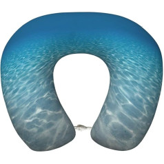 Zhuanyun Ruhiges Reisekissen mit Wasserdruck, klassisch, bequem, Memory-Schaum, Reisekissen, Kopfstütze, weiches Kissen