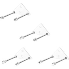 Sturdy Acrylic Metal Ski Boards Wall Mounted Easy Installation Sports Equipment Storage Solution